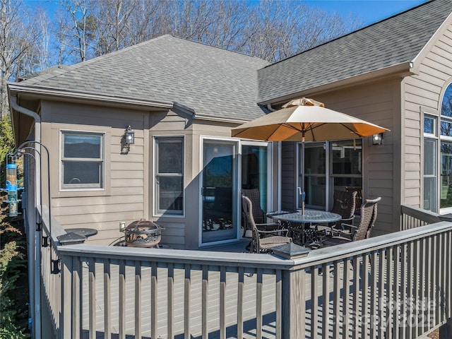 20 Red Plum Ln, Black Mountain, NC 28711 - deck featuring a fire pit