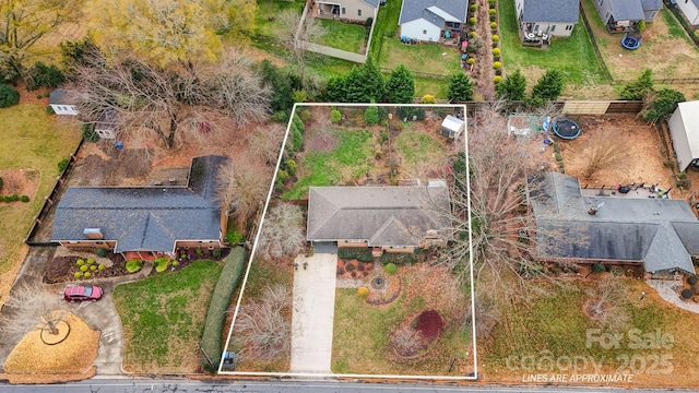 birds eye view of property