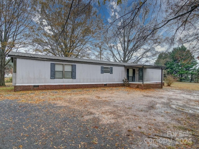 view of manufactured / mobile home