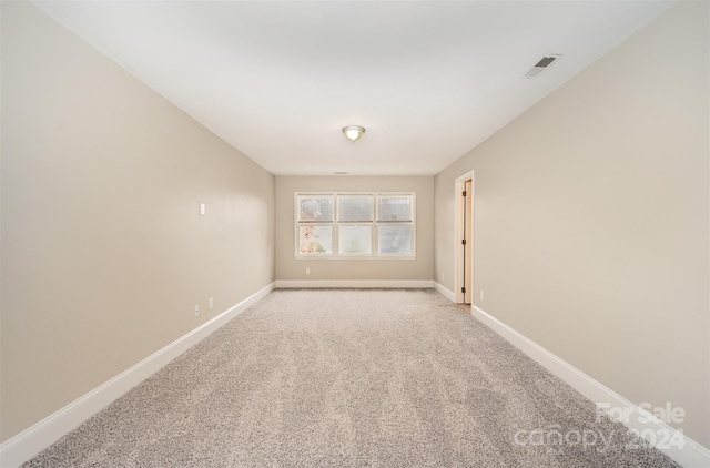 view of carpeted empty room