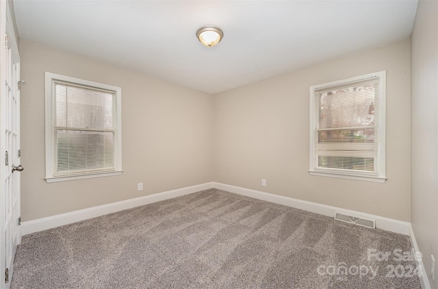 view of carpeted empty room