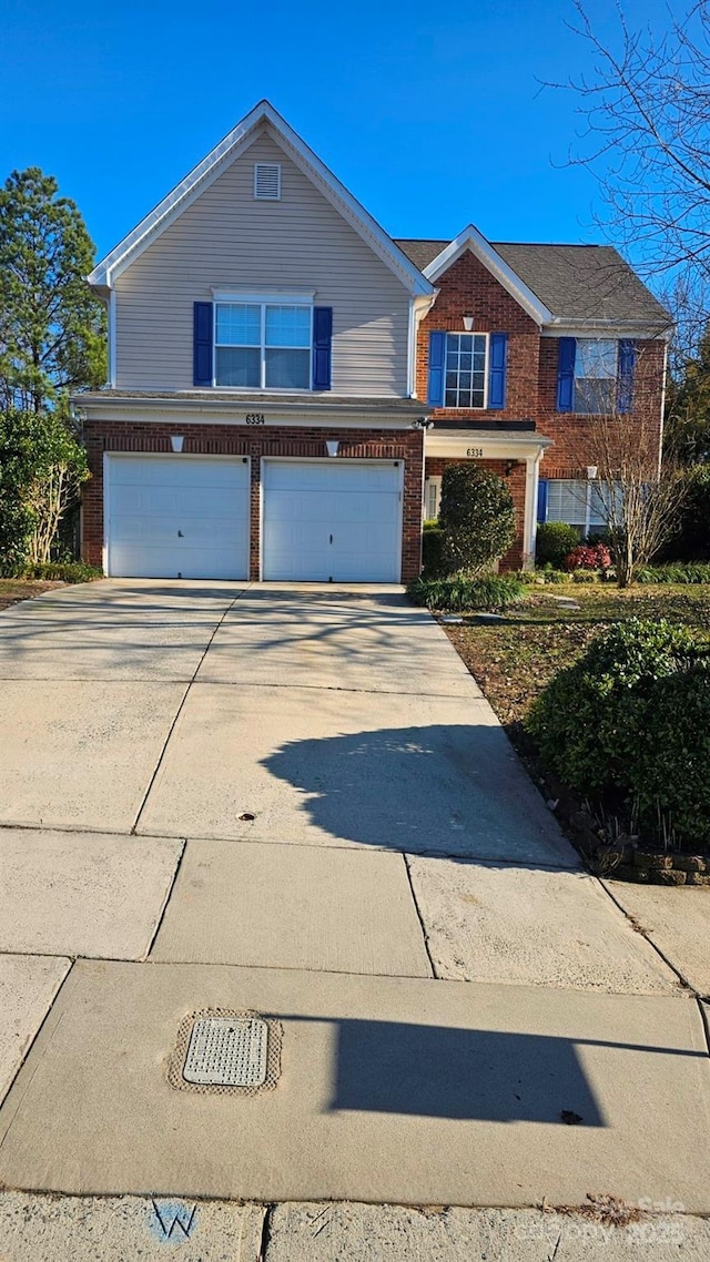 view of front of home featuring a garage