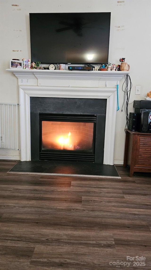 room details featuring hardwood / wood-style flooring