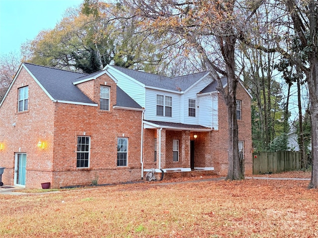 front of property with a front yard