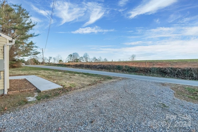 view of road