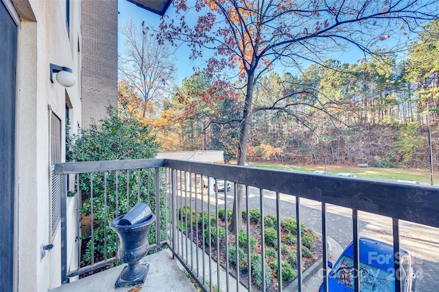 view of balcony