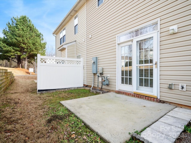 exterior space featuring a patio