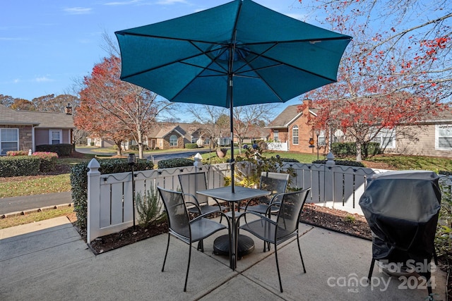 view of patio / terrace with grilling area