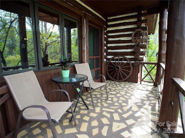 view of balcony