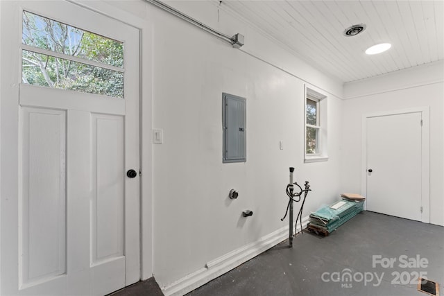 entrance foyer featuring electric panel