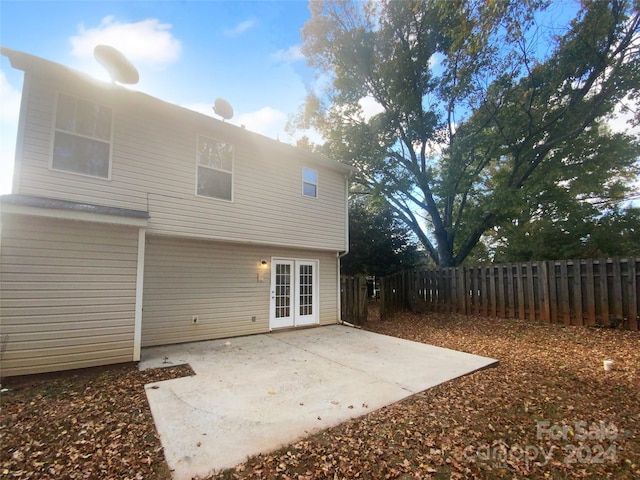 rear view of house with a patio area