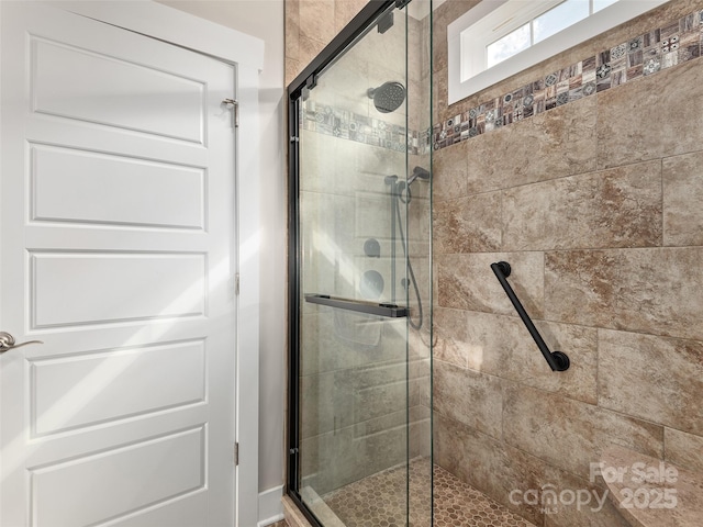 full bath featuring a stall shower