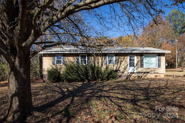 view of ranch-style home