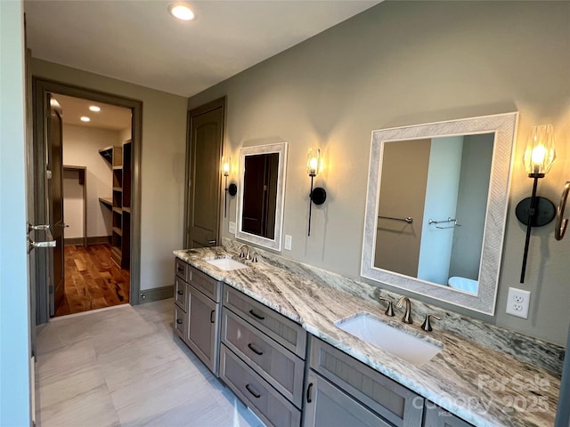 bathroom with vanity