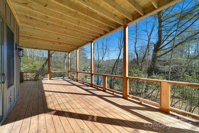 view of wooden terrace