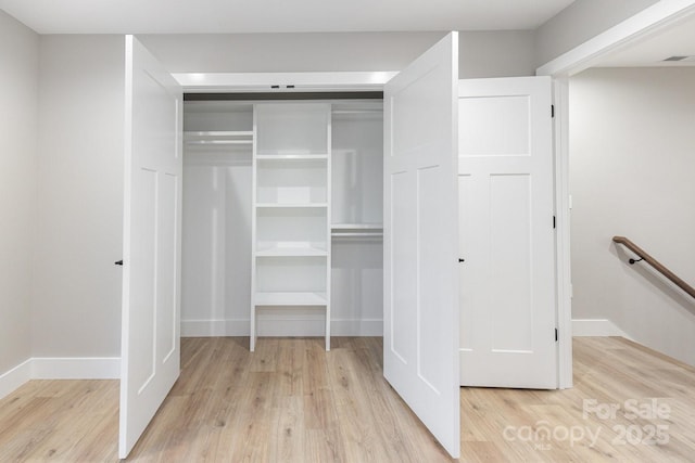 closet featuring visible vents