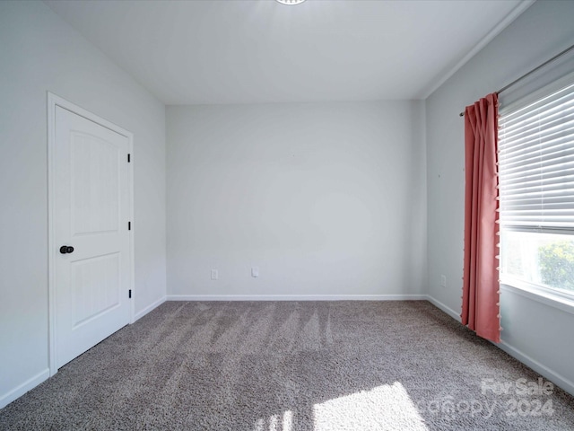 view of carpeted empty room