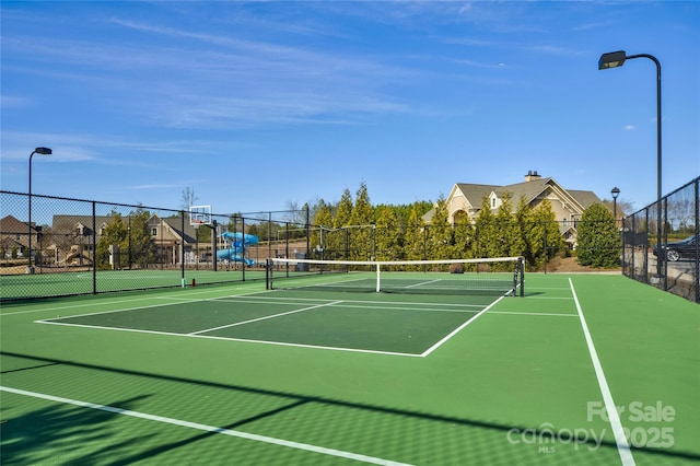 view of tennis court