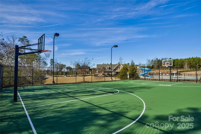 view of basketball court