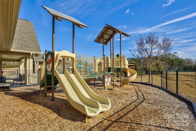 view of jungle gym