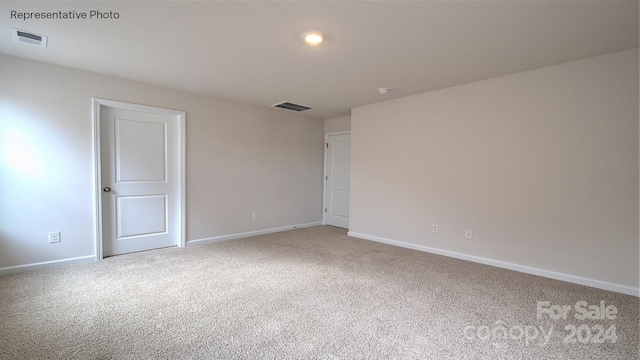 view of carpeted empty room