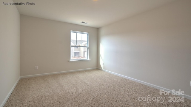 view of carpeted empty room