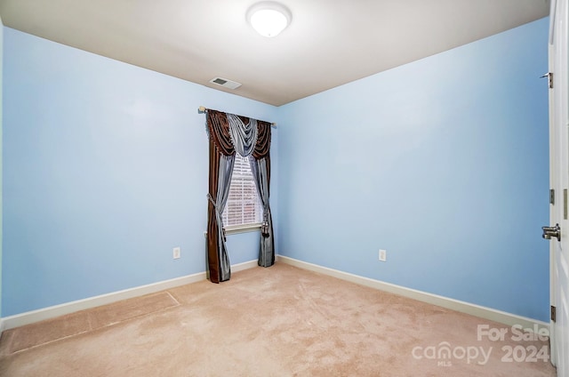 view of carpeted empty room