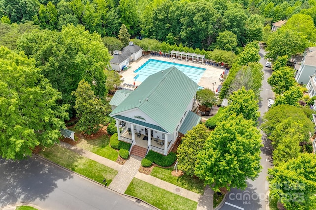 birds eye view of property