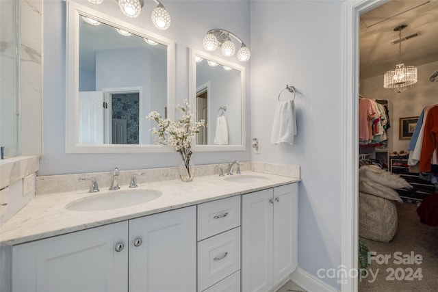 bathroom featuring vanity