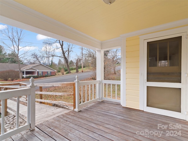 view of deck