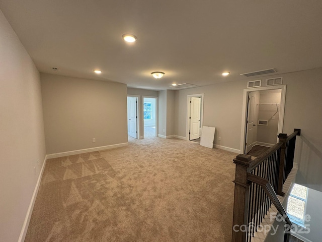 view of carpeted empty room