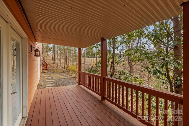 view of deck