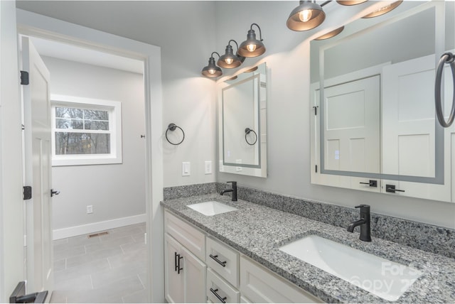 bathroom featuring vanity