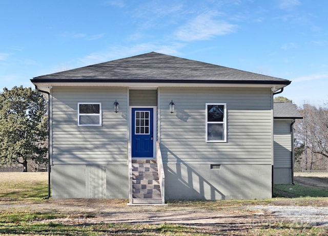 view of rear view of property