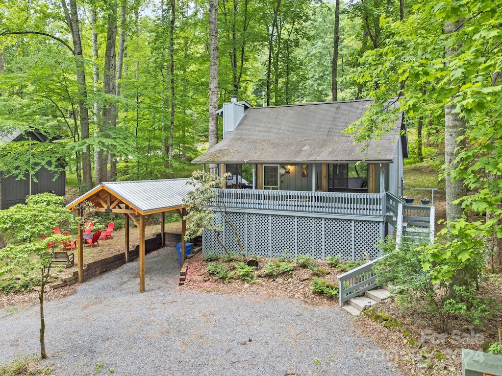 view of rear view of house