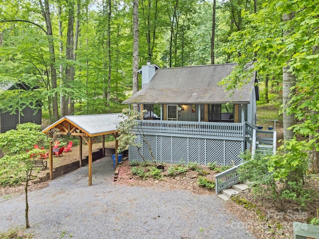 view of rear view of house