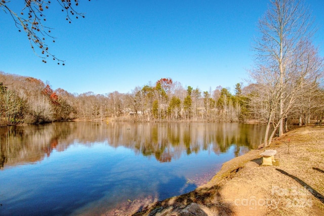 131 Quail Haven Dr, Troutman, NC 28166 - water view with a forest
