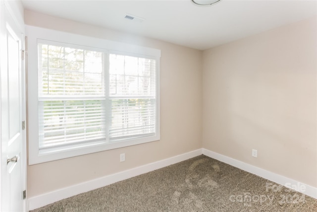 view of carpeted empty room