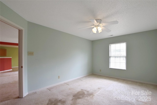 1114 Fenwick Ct, Clover, SC 29710 - unfurnished room featuring baseboards, ceiling fan, visible vents, and light colored carpet