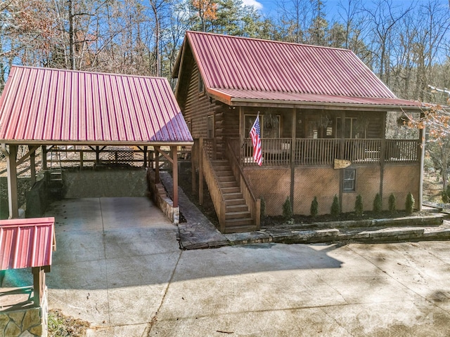 view of front of home