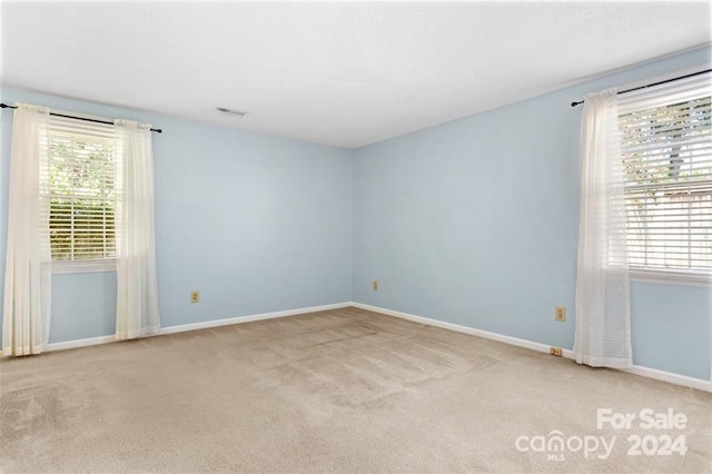 view of carpeted empty room