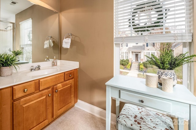 bathroom featuring vanity