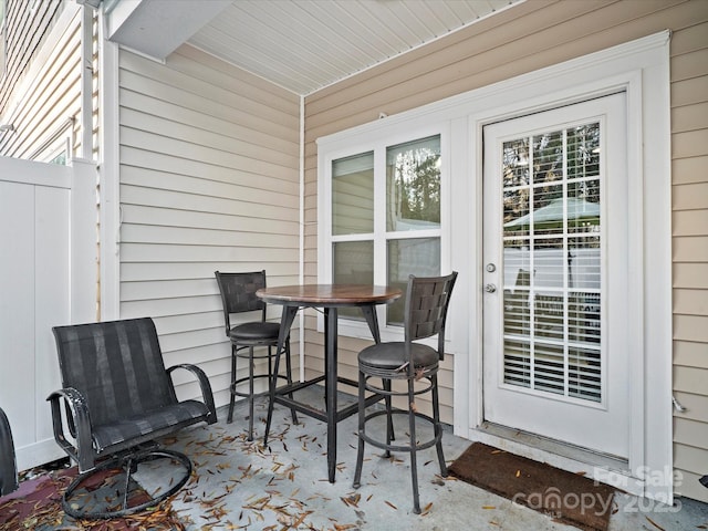 view of patio / terrace featuring french doors