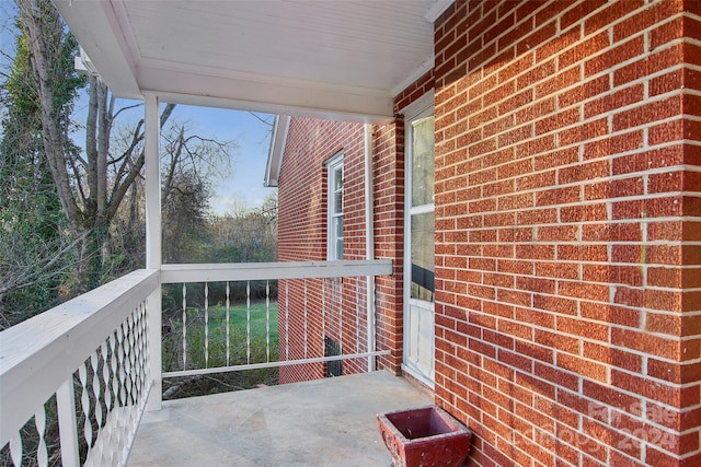 view of balcony