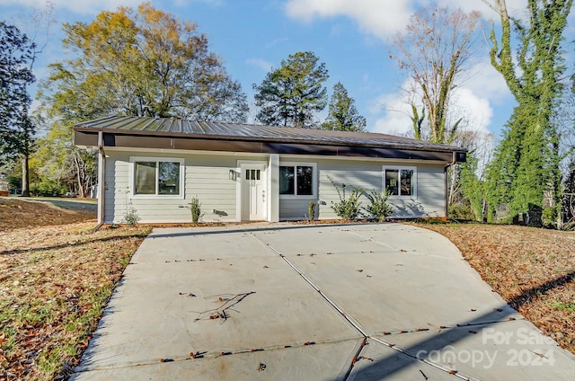 view of ranch-style home