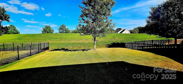 view of yard featuring a rural view