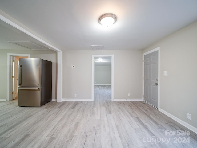 interior space with light wood-type flooring