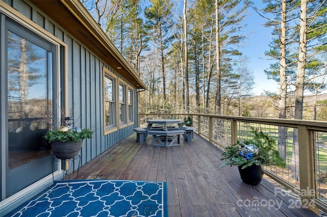 view of wooden terrace