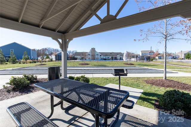 view of patio / terrace with a residential view