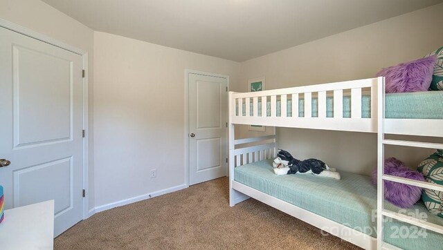 bedroom with carpet flooring